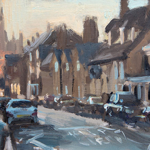 Scotgate in frost, Stamford