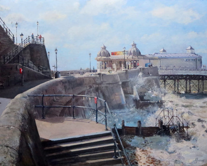 Cromer Pier. Plein-air paintings by Nick Grove.