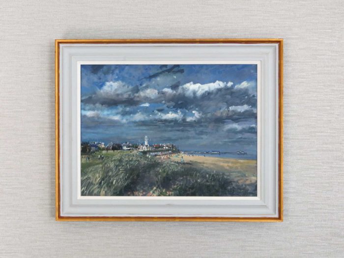 Southwold from the dunes Painting on canvas by Nick Grove