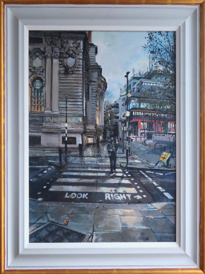 Tothill Street, SW1, London. Studio painting by Nick Grove Artist. London paintings by Nick Grove.