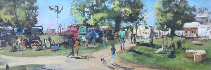 Burghley Game and Country Show painting by Nick Grove