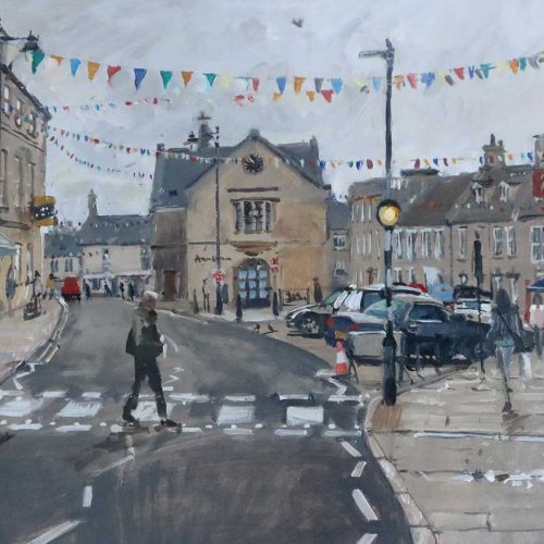 Oundle Paintings by urban impressionist oil painter Nick Grove.