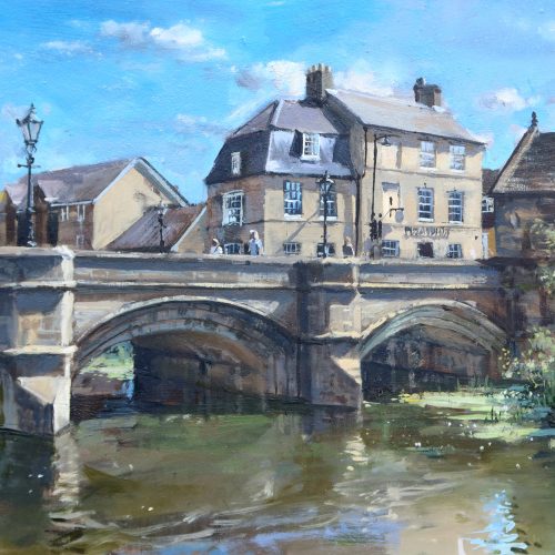 Stamford Town Bridge Painting by Nick grove