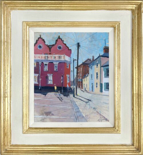Crabbe Street Aldeburgh. Oil painting by artist Nick Grove RSMA