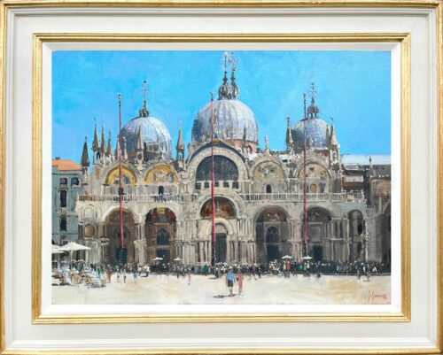 San Marco Basilica by Nick Grove. Oil paintings of Venice