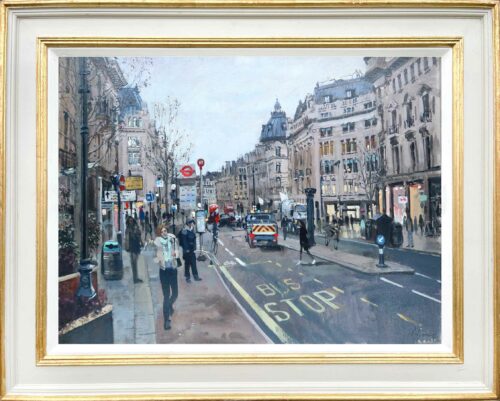 'A New Day, Regent Street', painting by Nick Grove